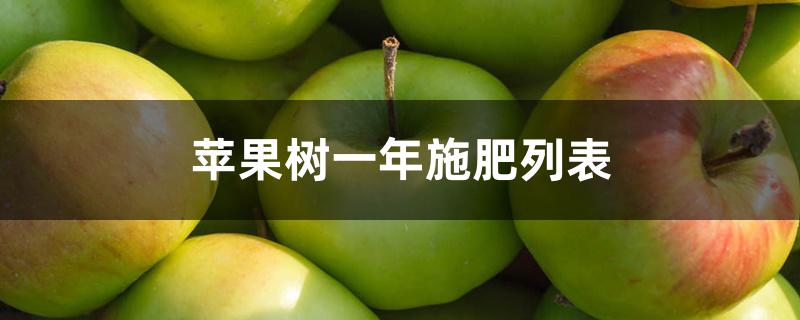 苹果树一年施肥列表 苹果树一年施肥列表